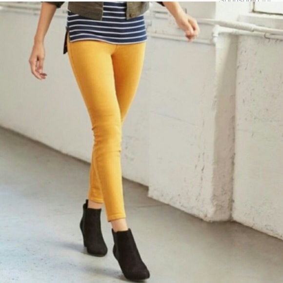 J. Crew Denim - J crew mustard ankle toothpick skinny jeans